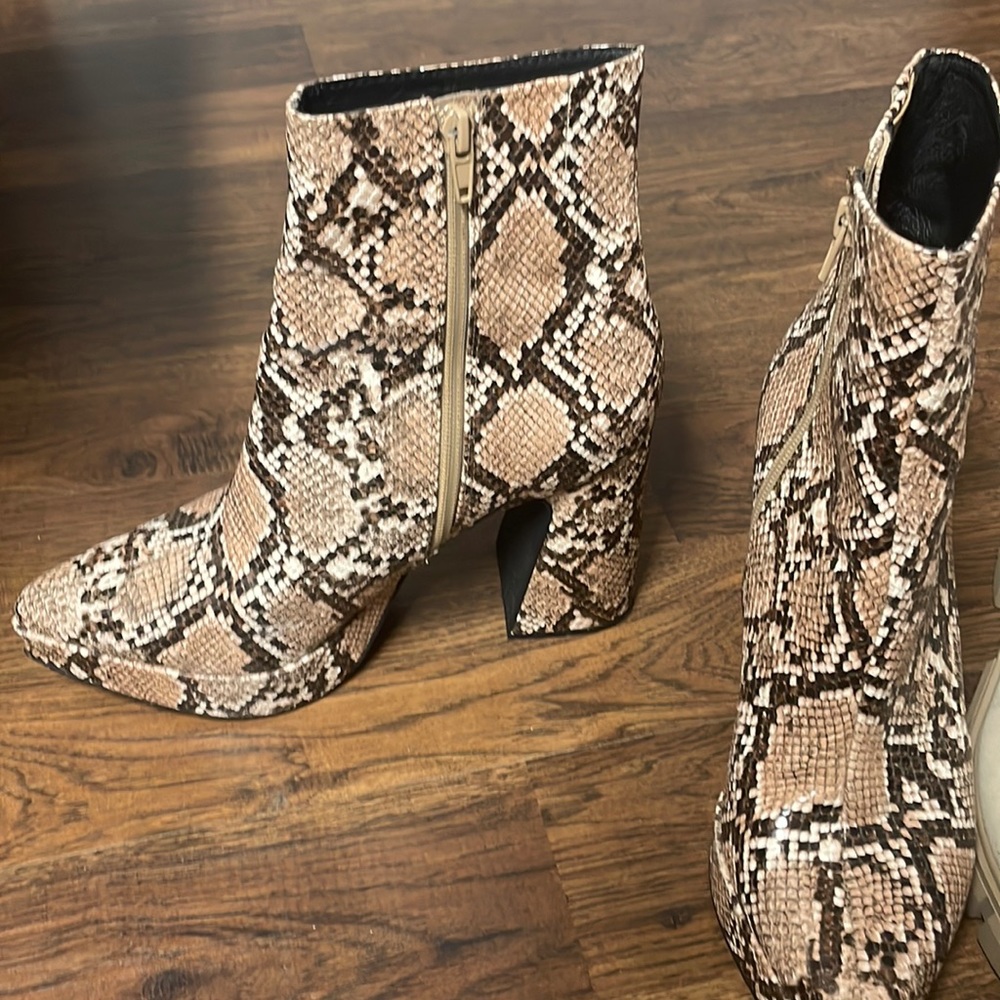 Jeffery Campbell snakeskin boots